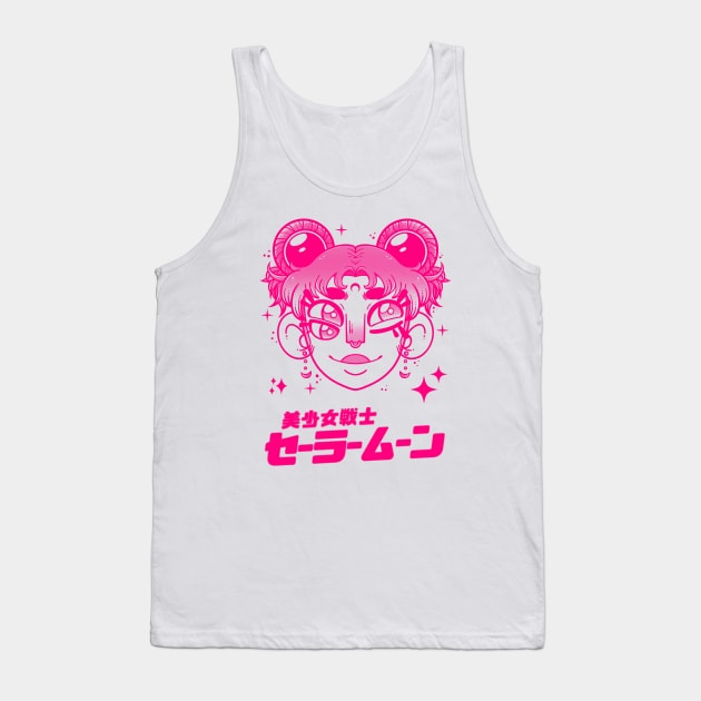 Sailor Senshi - Pink Tank Top by LabRat